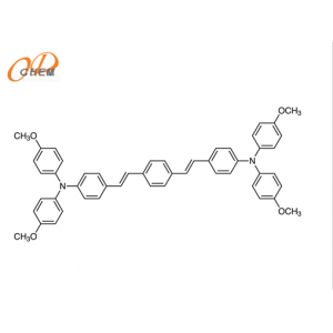 (E,E)-4,4'-[1,4-亞苯基雙(乙烯-2,1-二基)]雙[N,N-雙(4-甲氧基苯基)苯胺] HTM-α-1空穴傳輸材料 光電材料