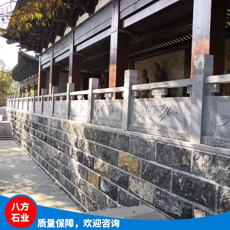 出售石雕欄板 別墅寺廟河道石雕欄桿 可定制護(hù)欄石欄桿